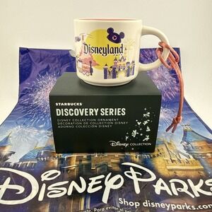 Starbucks x Disney Disneyland 2oz Espresso Mug Ornament Discovery Series & Bag E
